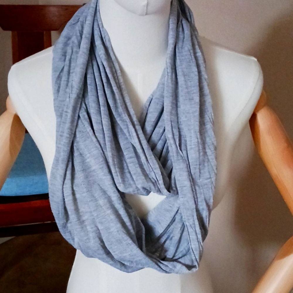 Gray Infinity Scarf